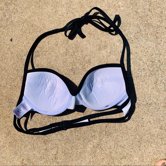 Black & White Bikini Top xhiliration S - Picture 6 of 9